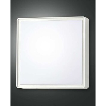 Fabas Luce OBAN Plafoniera da esterno Bianco, 1-Luce, Sensori di movimento