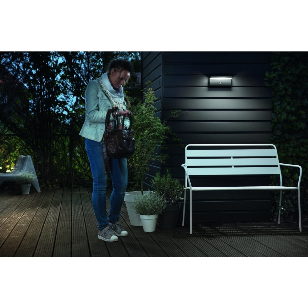 Philips Bustan Applique da esterno LED Antracite, 2-Luci, Sensori di movimento main product photo