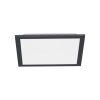 Leuchten-Direkt FLAT Plafoniera LED Nero, 1-Luce, Telecomando