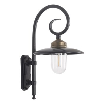 KS Verlichting Orly Applique Nero, 1-Luce