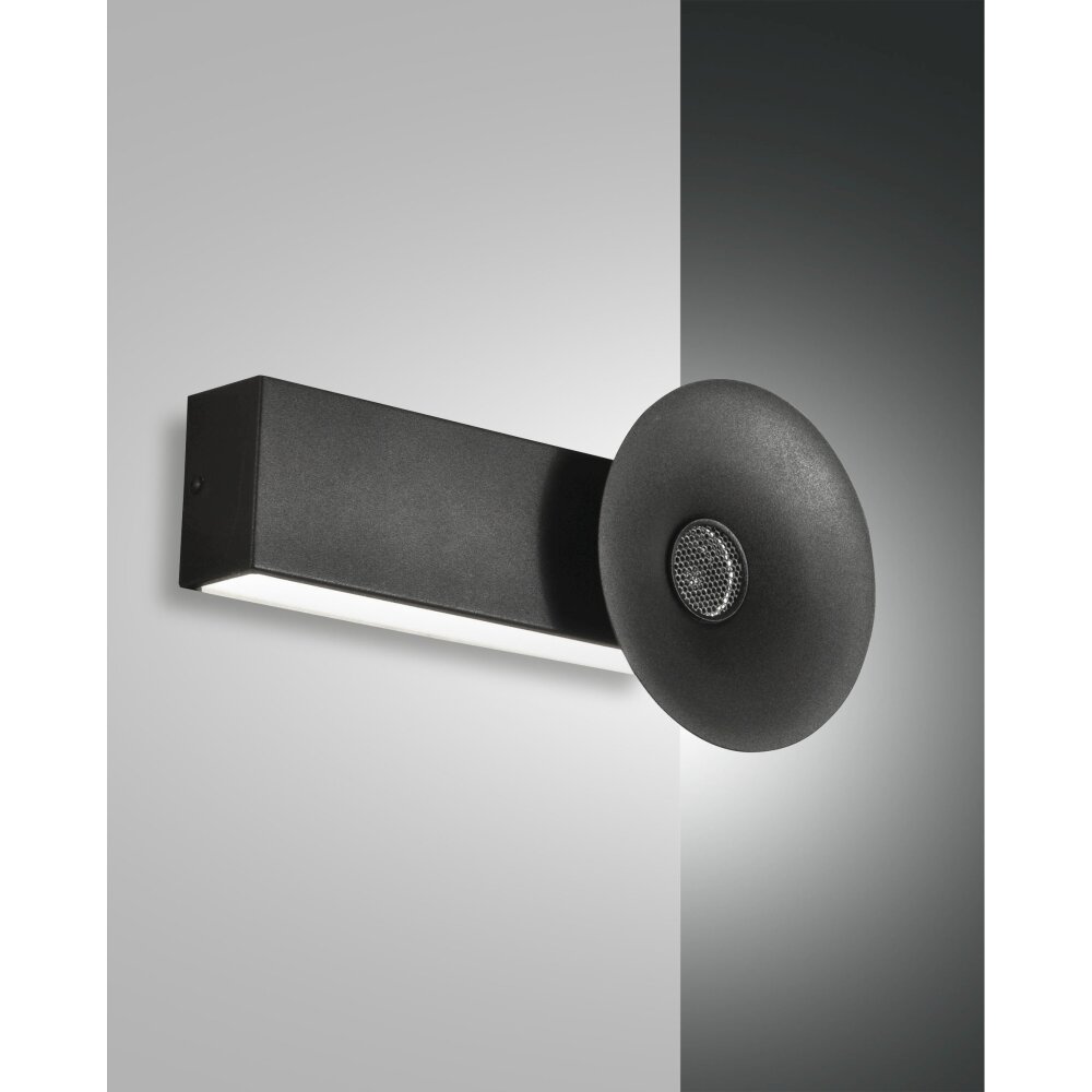 Fabas Luce Aretha Applique LED Nero, 1-Luce main product photo