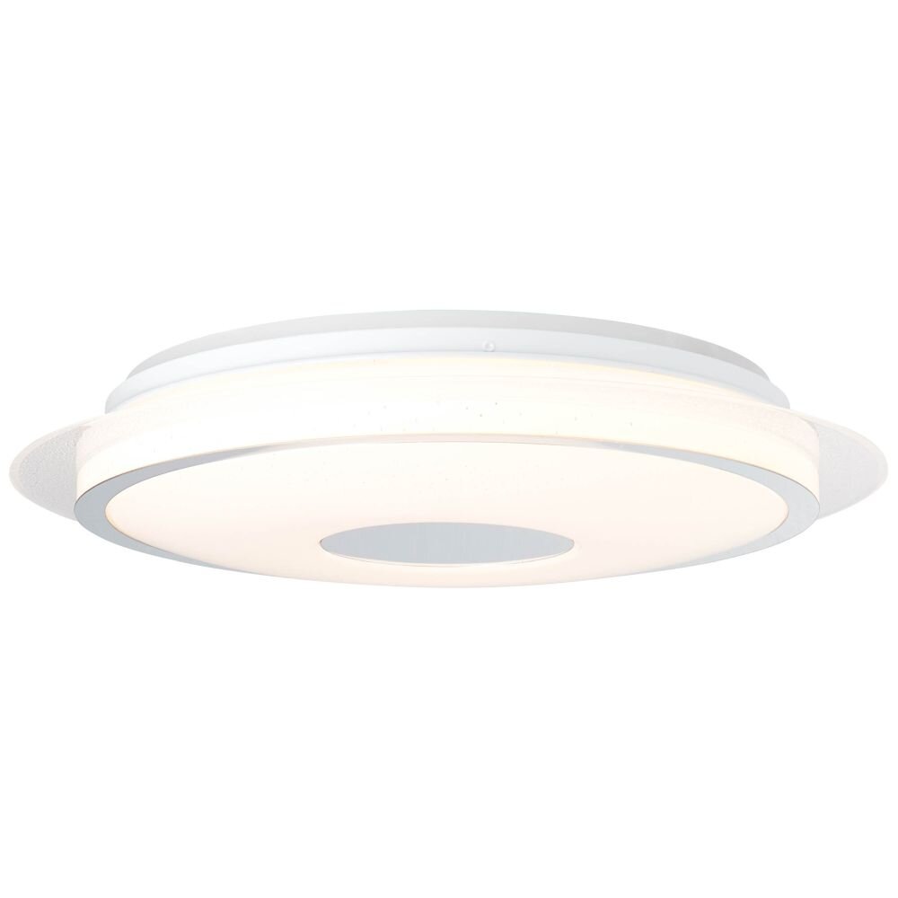 Brilliant Viktor Plafoniera LED Argento, 1-Luce, Telecomando, Cambia colore main product photo