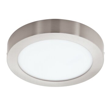 Eglo FUEVA-C Plafoniera LED Nichel opaco, 1-Luce, Cambia colore