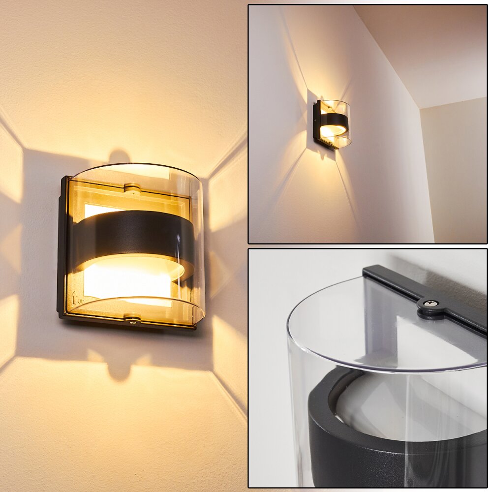 Sauerbek Applique da esterno LED Nero, 2-Luci main product photo