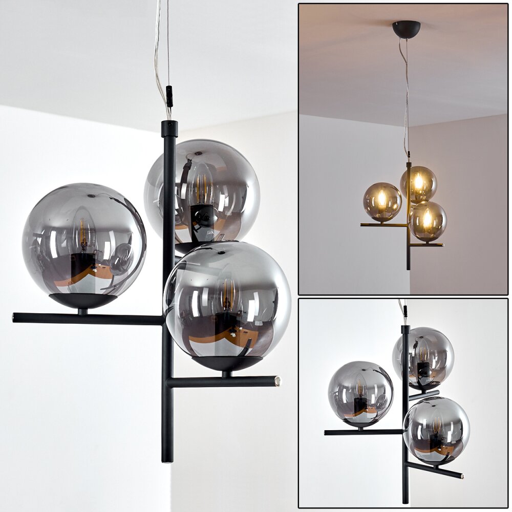 Hogatza Lampadario a sospensione Nero, 3-Luci main product photo