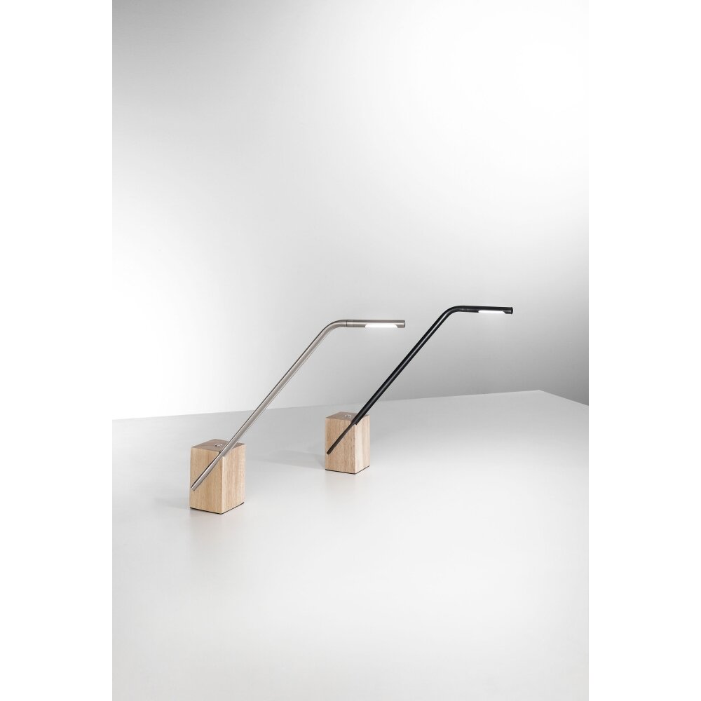 Fabas Luce Viktor Lampada da Tavolo LED Legno chiaro, Nero, 1-Luce main product photo