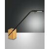 Fabas Luce Viktor Lampada da Tavolo LED Legno chiaro, Nero, 1-Luce