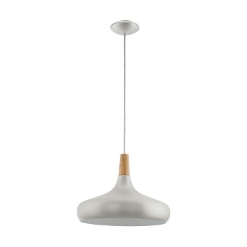 Eglo SABINAR Lampadario a sospensione Acciaio inox, Argento, 1-Luce