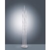 Leuchten Direkt Ls-WAVE Lampada da terra LED Acciaio inox, 3-Luci, Telecomando, Cambia colore