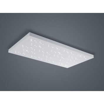 Trio TITUS Plafoniera LED Bianco, 1-Luce, Telecomando