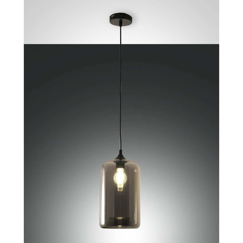 Fabas Luce Silo Lampada a Sospensione Nero, 1-Luce main product photo