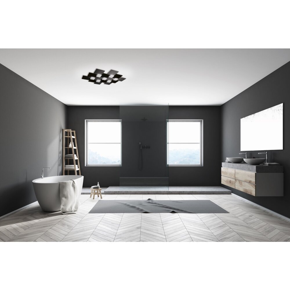 Grossmann CREO Plafoniera LED Nero, 4-Luci main product photo
