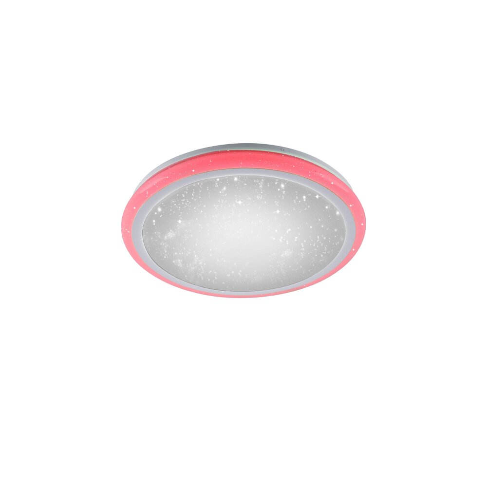 Leuchten Direkt Luisa Plafoniera LED Bianco, 2-Luci, Telecomando, Cambia colore