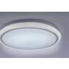 Leuchten Direkt Luisa Plafoniera LED Bianco, 2-Luci, Telecomando, Cambia colore