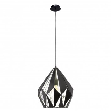 Eglo VINTAGE Lampadario a sospensione Nero, Argento, 1-Luce