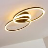 Lithgow Plafoniera LED Nero, 1-Luce