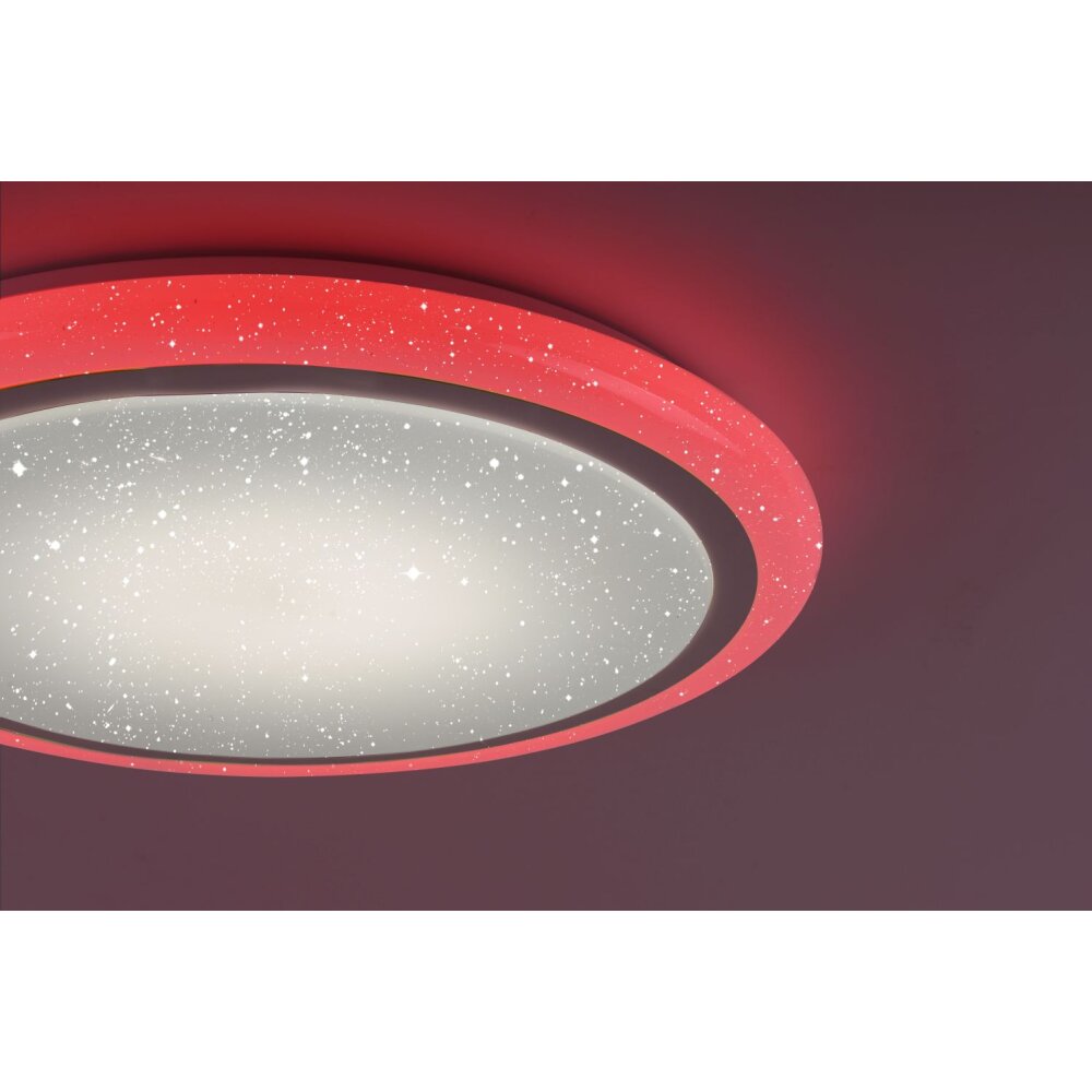 Leuchten Direkt LUISA Plafoniera LED Bianco, 1-Luce, Telecomando, Cambia colore main product photo