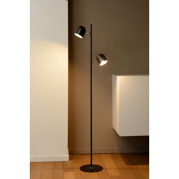 Lucide SKANSKA Lampada da terra LED Nero, 2-Luci