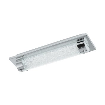 Eglo TOLORICO Plafoniera LED Cromo, Cristallo ottico, 1-Luce