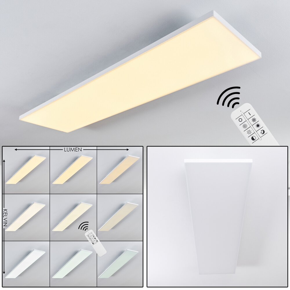 Bankura Plafoniera LED Bianco, 1-Luce, Telecomando main product photo