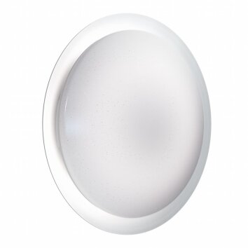 LEDVANCE ORBIS Plafoniera Argento, 1-Luce, Telecomando, Cambia colore