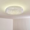 Norra Plafoniera LED Bianco, 1-Luce, Telecomando