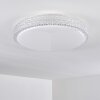 Norra Plafoniera LED Bianco, 1-Luce, Telecomando