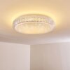 Norra Plafoniera LED Bianco, 1-Luce, Telecomando