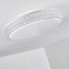 Norra Plafoniera LED Bianco, 1-Luce, Telecomando