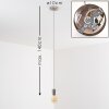Cispus Lampadario a sospensione Nichel opaco, 1-Luce