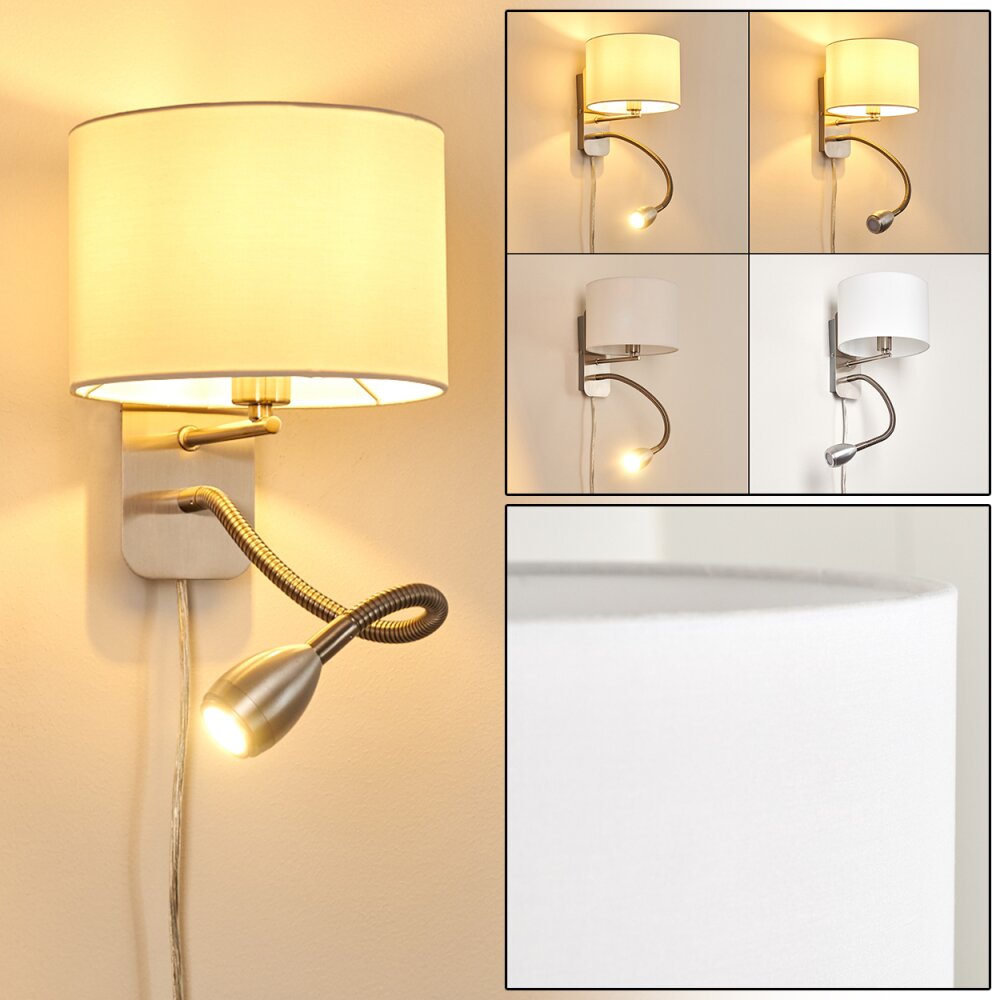 Wiby Applique LED Nichel opaco, 2-Luci main product photo