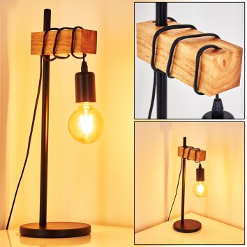 Barbengo Lampada da tavolo Marrone, Nero, 1-Luce