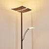 Lampada da terra Lasona LED Marrone, Argento, 2-Luci