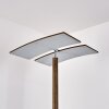 Lampada da terra Lasona LED Marrone, Argento, 2-Luci