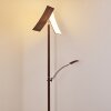 Lampada da terra Lasona LED Marrone, Argento, 2-Luci