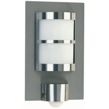 Albert 6144 Applique per esterno Acciaio inox, 1-Luce, Sensori di movimento