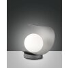 Fabas Luce Adria Lampada da Tavolo LED Argento, 1-Luce