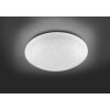 Leuchten Direkt Skyler Plafoniera LED Bianco, 1-Luce, Telecomando, Cambia colore
