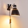 Stranderott Lampada con pinza Cromo, Nero, 1-Luce