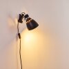 Stranderott Lampada con pinza Cromo, Nero, 1-Luce