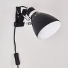 Stranderott Lampada con pinza Cromo, Nero, 1-Luce