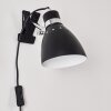 Stranderott Lampada con pinza Cromo, Nero, 1-Luce