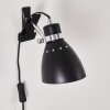 Stranderott Lampada con pinza Cromo, Nero, 1-Luce