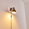 Stranderott Lampada con pinza Cromo, Nero, 1-Luce