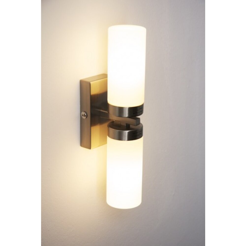Globo SPACE Applique Cromo, Acciaio inox, Nichel opaco, Bianco, 2-Luci main product photo