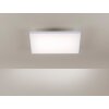 Leuchten-Direkt CANVAS Plafoniera LED Bianco, 1-Luce, Telecomando