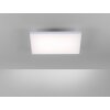Leuchten-Direkt CANVAS Plafoniera LED Bianco, 1-Luce, Telecomando