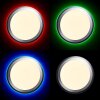 Brilliant Dinos Plafoniera LED Argento, 1-Luce, Telecomando, Cambia colore