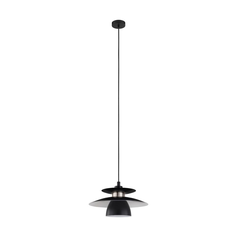 EGLO BRENDA Lampadario a sospensione Nichel opaco, Nero, 1-Luce main product photo