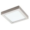 Eglo FUEVA-C Plafoniera LED Nichel opaco, 1-Luce, Cambia colore